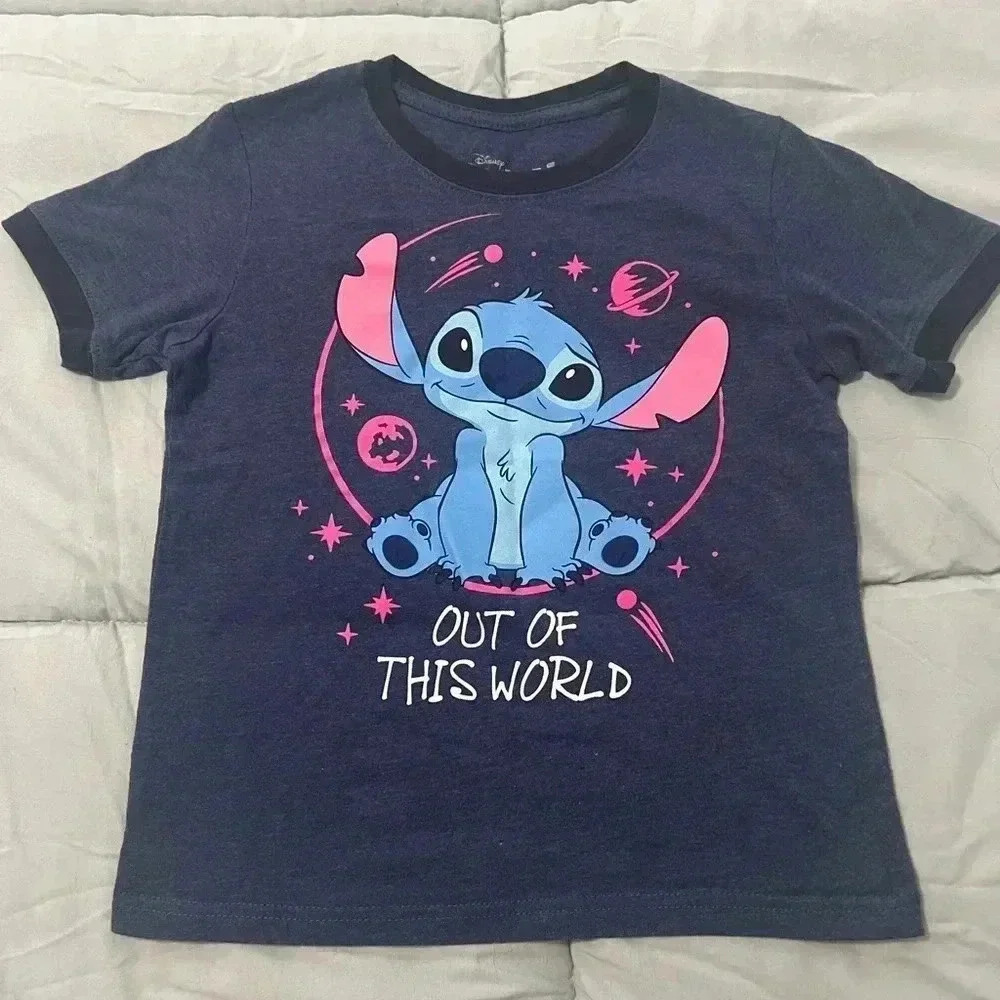 Disney Stitch Tees for Juniors Size S/CH 6/7
